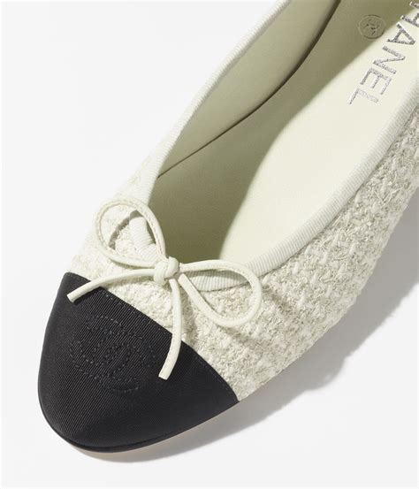 chanel tweed ballerina flats|chanel ballet flats price.